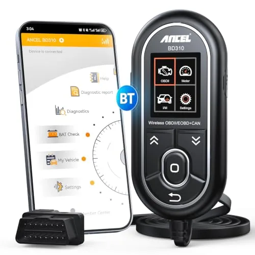 ANCEL BD310 Bluetooth OBD2 Scanner with Wired Backup