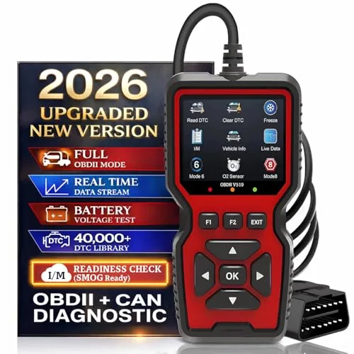 CrysGuard V519 OBD2 Scanner with Live Data & Battery Test