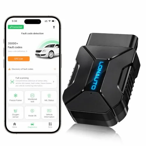 LONAUTO LB03 Bluetooth OBD2 Scanner iOS & Android