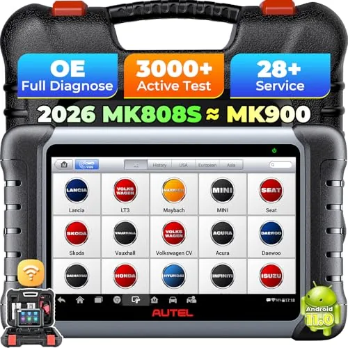 Autel MK808S OBD2 Diagnostic Scanner 3000+ Active Tests