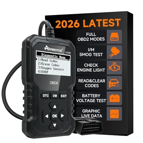 AERMOTOR V410 OBD2 Scanner with Live Data and Graphs