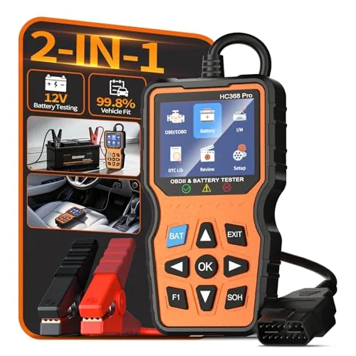 OWMSIC OBD2 Scanner 2-in-1 with Battery Tester