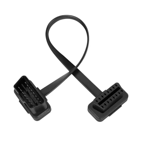 XINXXR OBD2 16-Pin Flat Ribbon Extension Cable 1ft