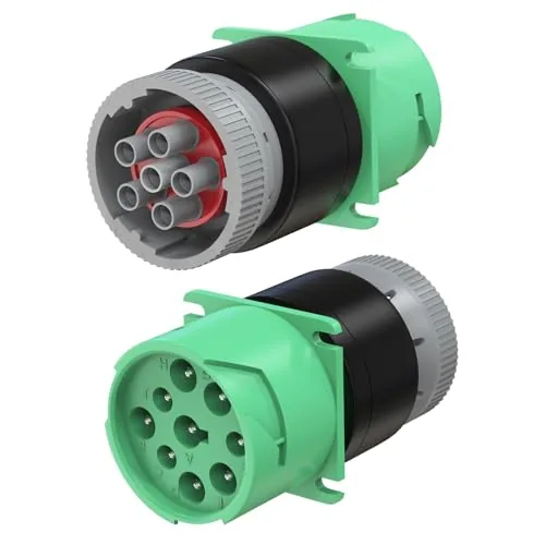 Zzxker 9-Pin J1939 Female to 6-Pin J1708 Male Adapter