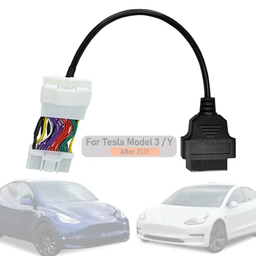 VZG Tesla 26-Pin to OBD2 Diagnostic Adapter Cable