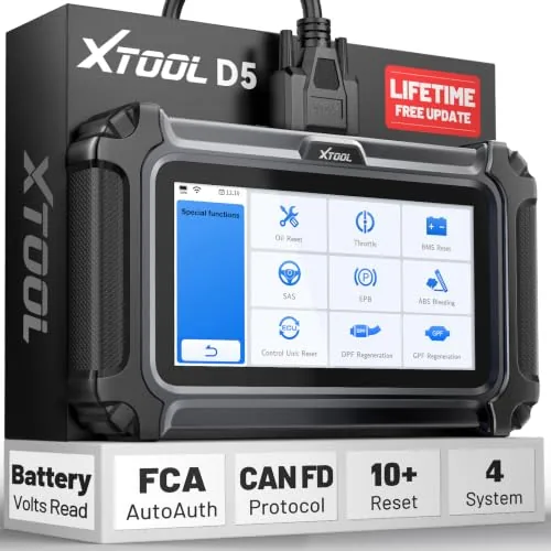 XTOOL D5 OBD2 Scanner with 10 Resets and ABS/SRS