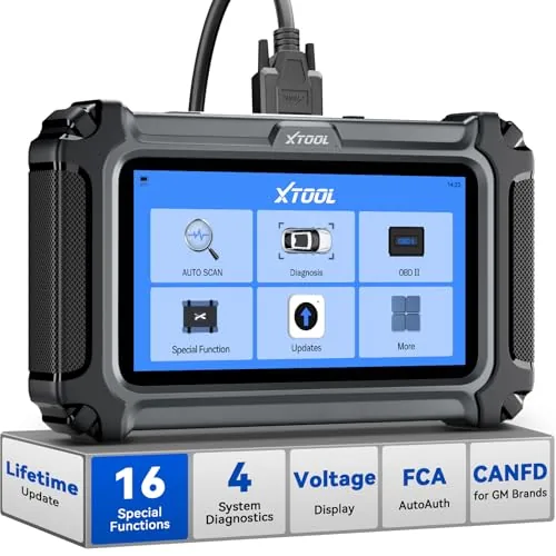 XTOOL D5S OBD2 Scanner with 16 Service Resets