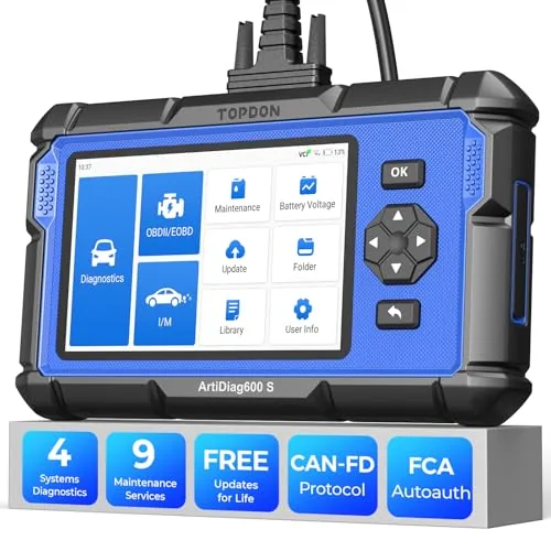 TOPDON AD600S OBD2 Scanner with 9 Reset Services
