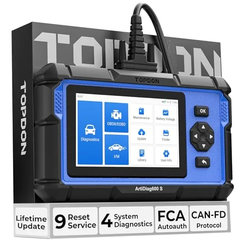 TOPDON AD600S 4-System OBD2 Scanner with Service Resets