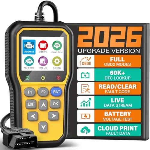 BluSon YM319 OBD2 Scanner with Battery Tester