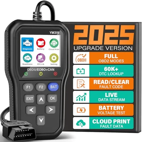 BluSon YM319 OBD2 Scanner with Battery Tester