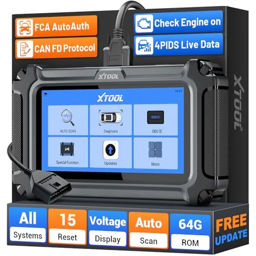 XTOOL D6 Full System OBD2 Scanner with Lifetime Updates