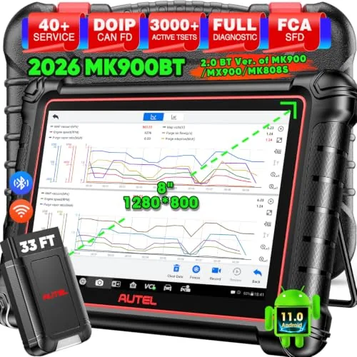 Autel MK900BT Bidirectional Scan Tool 8-inch V2.0