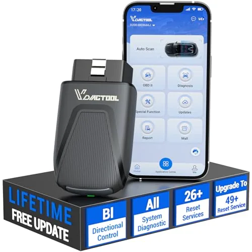 VDIAGTOOL D200 Bidirectional Bluetooth OBD2 Scanner