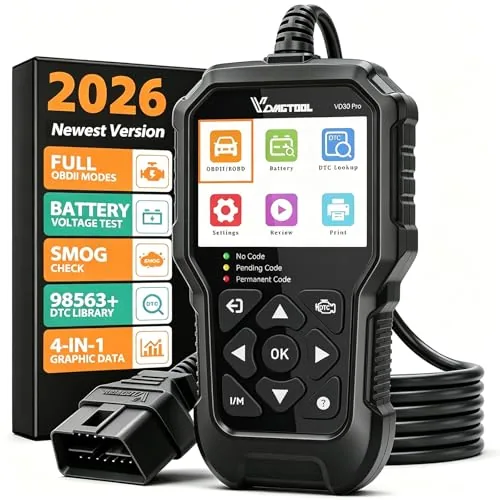 VDIAGTOOL VD30 Pro OBD2 Scanner with I/M Readiness