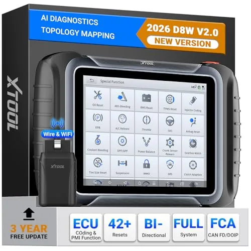 XTOOL D8W Bidirectional Scan Tool with Topology Mapping